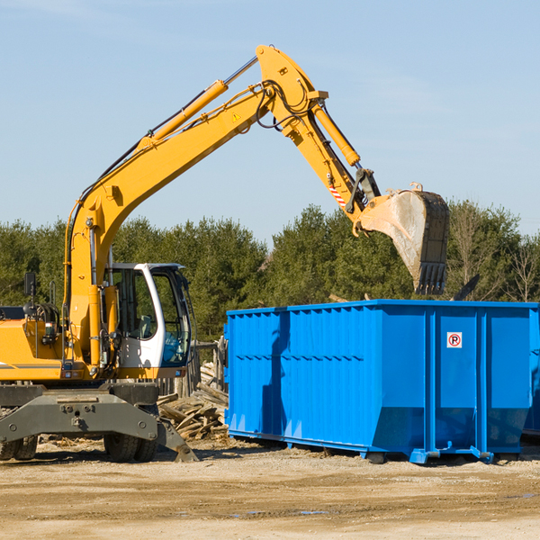 are there any restrictions on where a residential dumpster can be placed in Wildcat Kansas